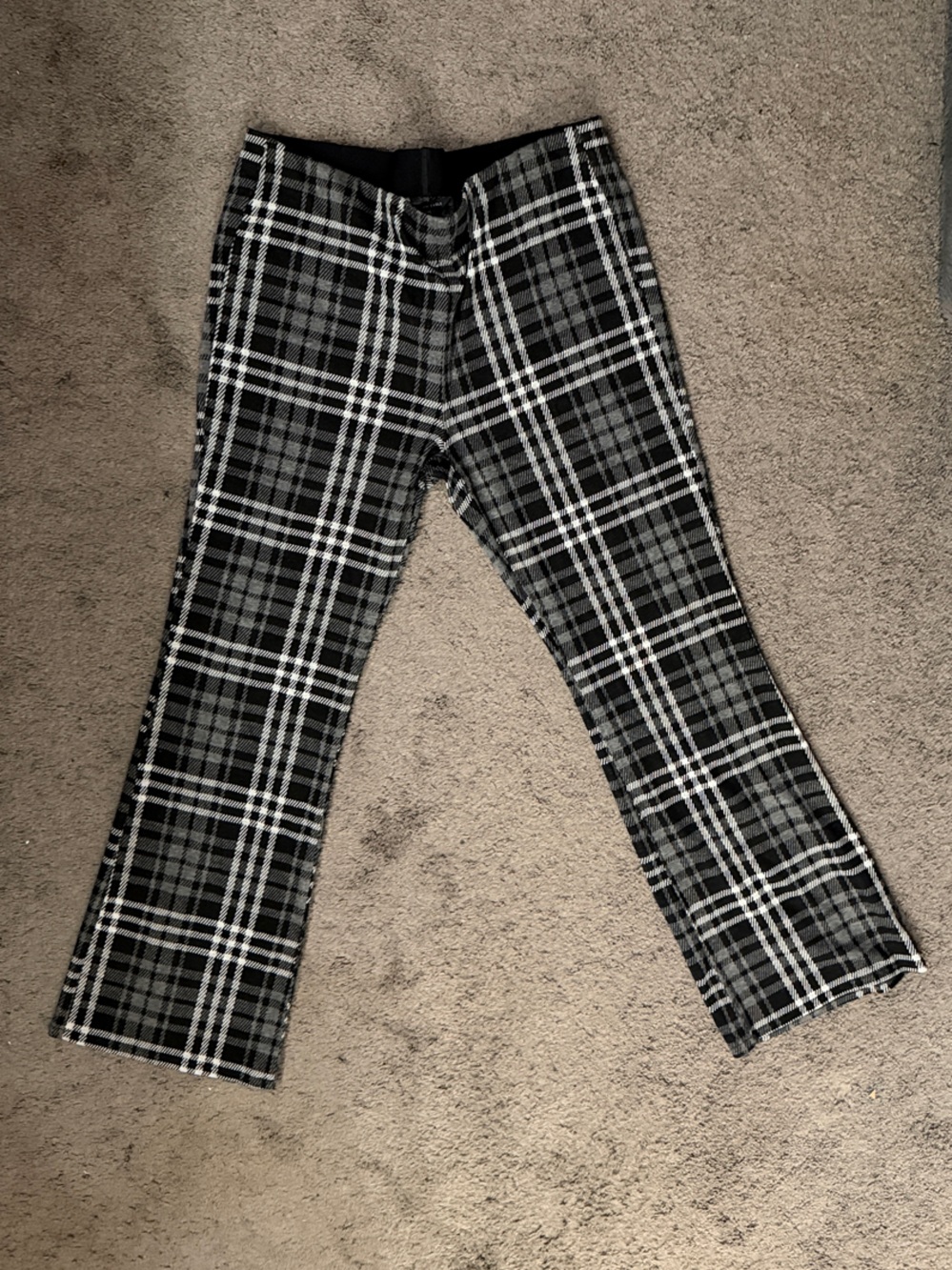 AE It Knit Pull-On Plaid Pants